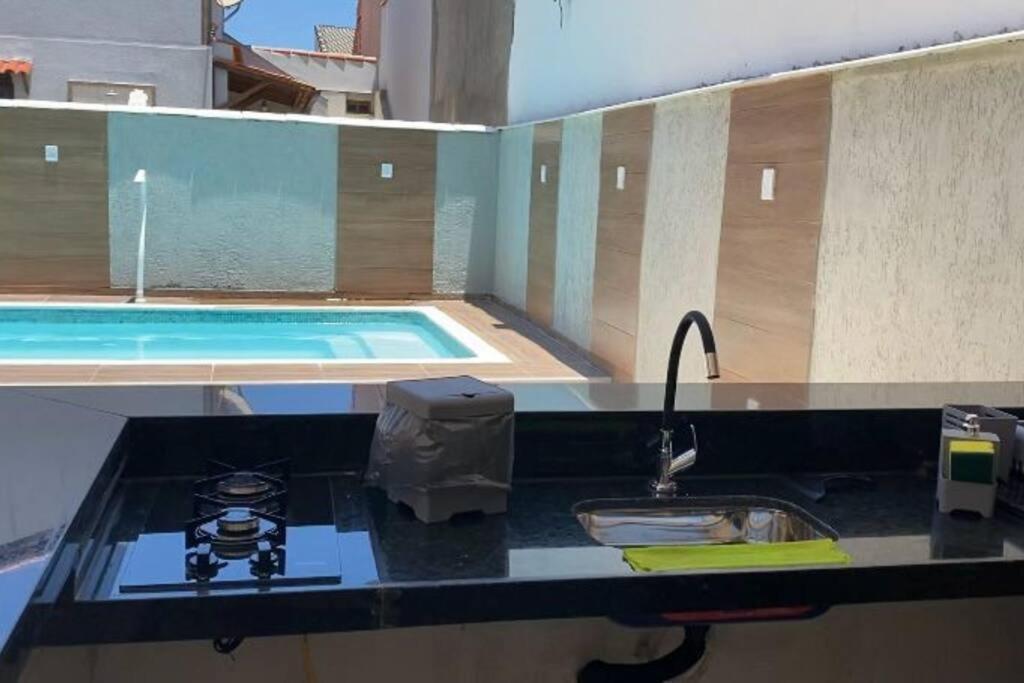 Casa Com Piscina, Grande E Espacosa No Condominio Dos Passaros 卡波布里奥 外观 照片